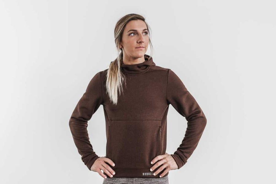 Women NOBULL Pullovers & Hoodies | Women'S Performance Pullover Hoodie Mocha