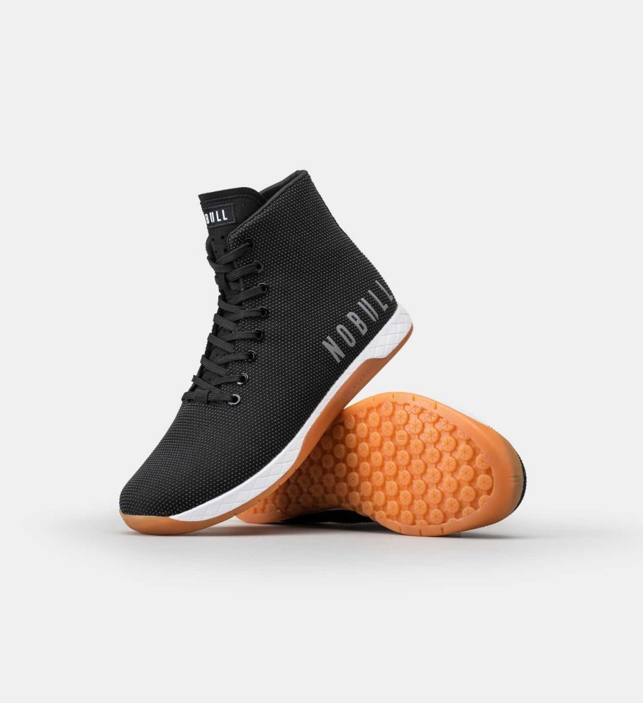 Men NOBULL Training Shoes | Men'S Gum High-Top Trainer Black White Gum