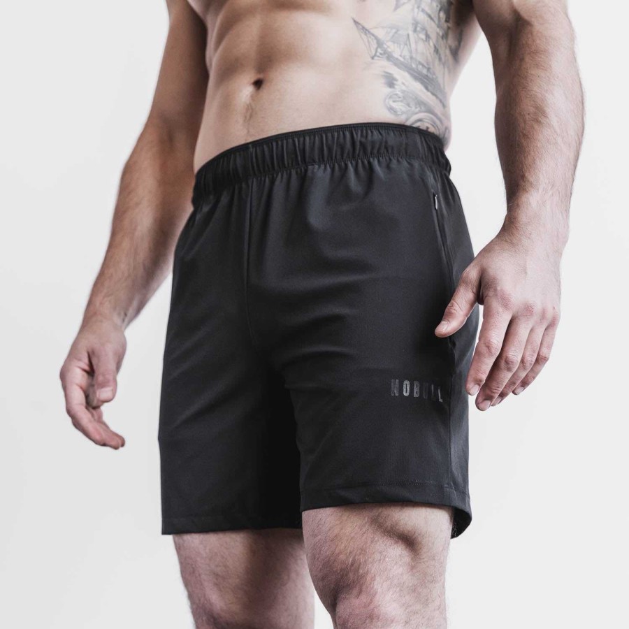 Men NOBULL Shorts | Men'S Micro Ripstop Short 6" Black